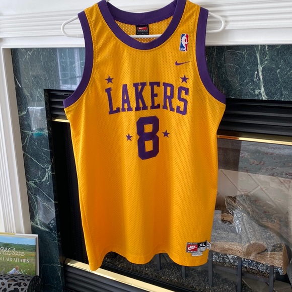 Nike Shirts & Tops Nike Vintage Youth Lakers Jersey Kobe Bryant 8